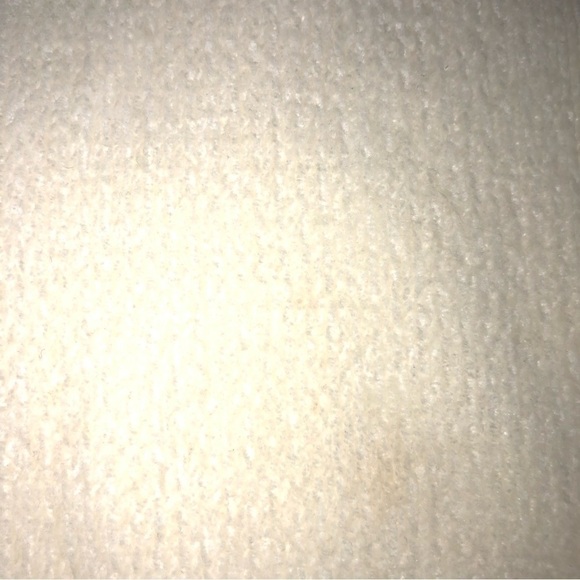 Chenille Knit Floral Embroidered Granny Sweater Ivory Cream Large Off White - Picture 10 of 10